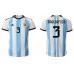 Argentinië Nicolas Tagliafico #3 Voetbalkleding Thuisshirt WK 2022 Korte Mouwen